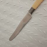 12 old silver ferrule cheese knives