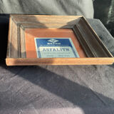 Old solid oak wood photo frame