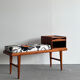 Scandinavian Mid Century Gossip Bench