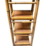 Foldable rattan shelf