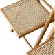 Pair of folding caned chairs