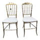Designer brass chairs