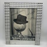 Faceted glass photo frame