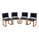 Set of four beech chairs, Danish design, 1950s, designer: Holger Jacobsen,
