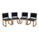 Set of four beech chairs, Danish design, 1950s, designer: Holger Jacobsen,