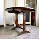 Harvestable winegrower's table in dark wood ⌀ 91 cm