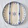 Special plate in iron earth from Sarraguemines Rouen model blue and white reliefs