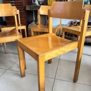 5 chaises empilables vintage — Rainer Schell  Schlapp Möbel 1960s