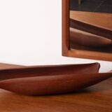 Organically Carved Serving Tray in Teak, 1950s Denmark