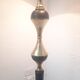 Tripod floor lamp - 1950s - wood and brass.