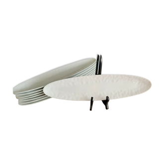 Bernardaud limoges empreinte 8 cuts oblong plates