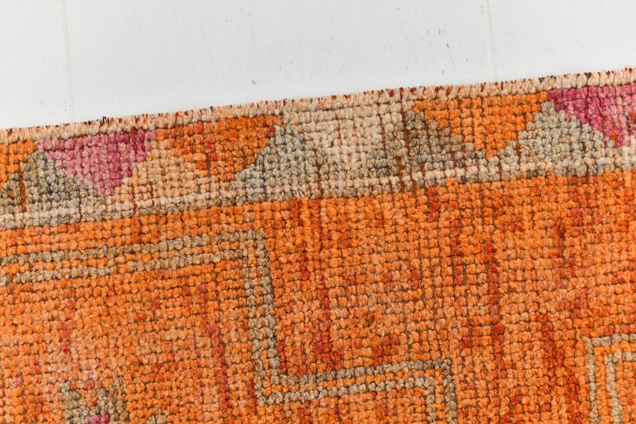 3x10 Pumpink Orange Vintage Runner Rug, 85x318Cm SK 22939