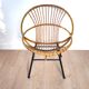 Vintage rattan chair, Rohe Noordwolde, 1960s