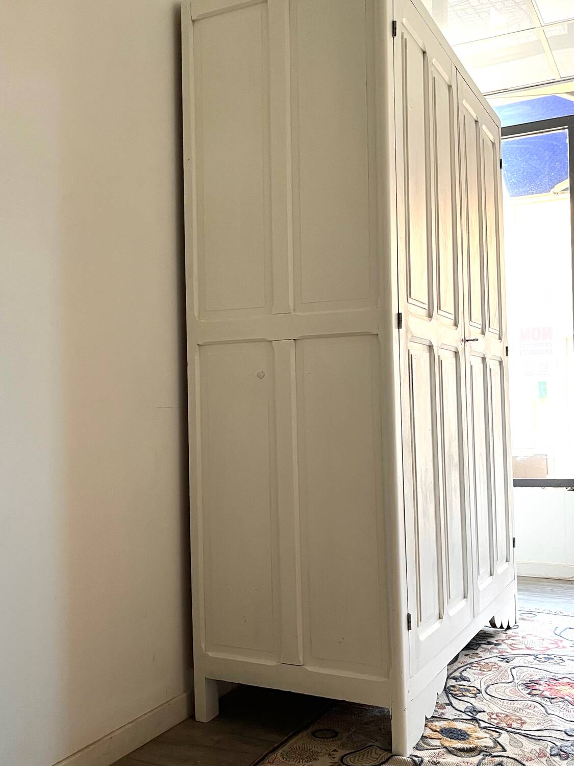 Parisian wardrobe made of solid wood