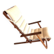 Authentic Børge Mogensen chaise longue (Model 50) with footrest – Danish M