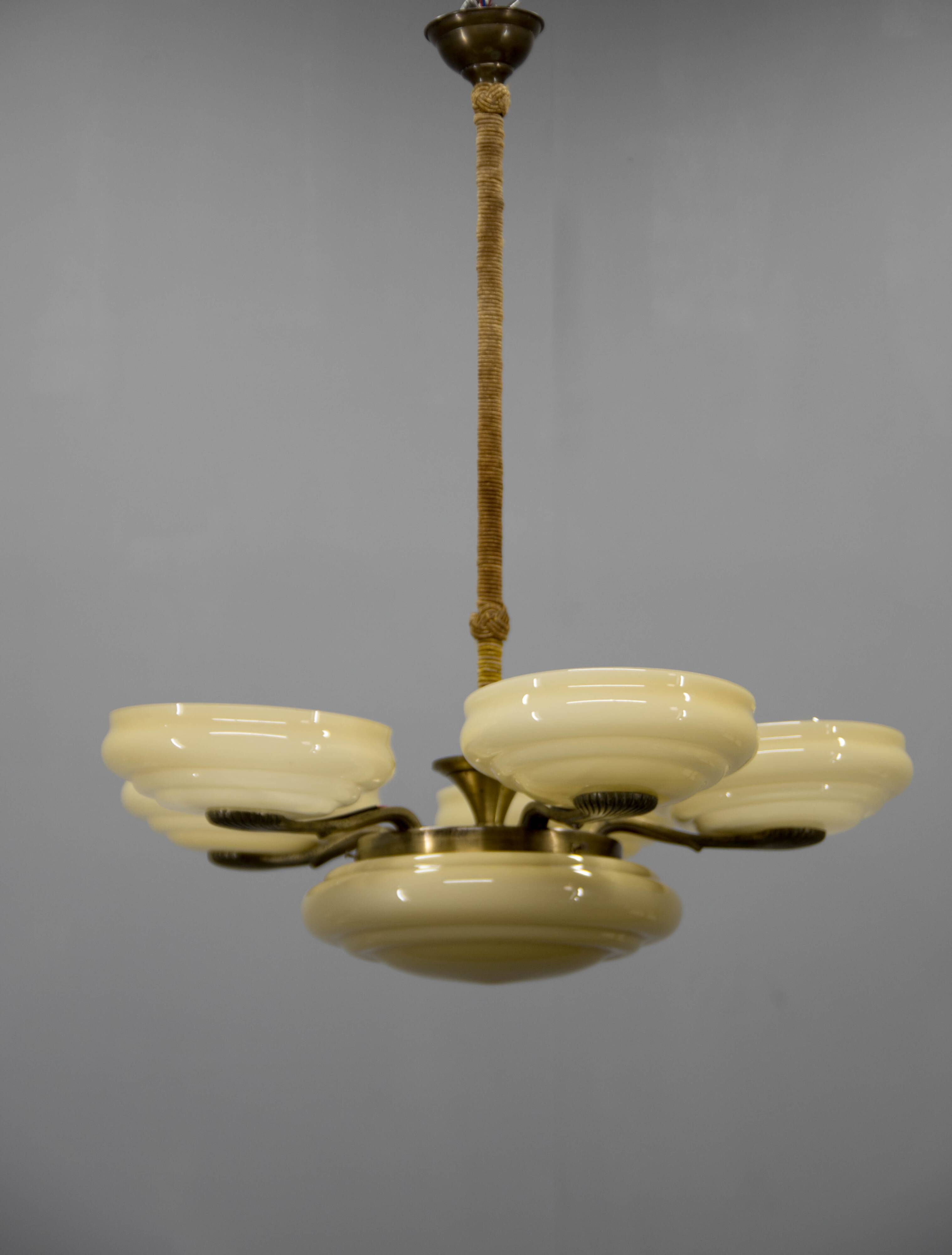 Art Nouveau Chandeiler, 1920s