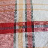 Old checkered tablecloth