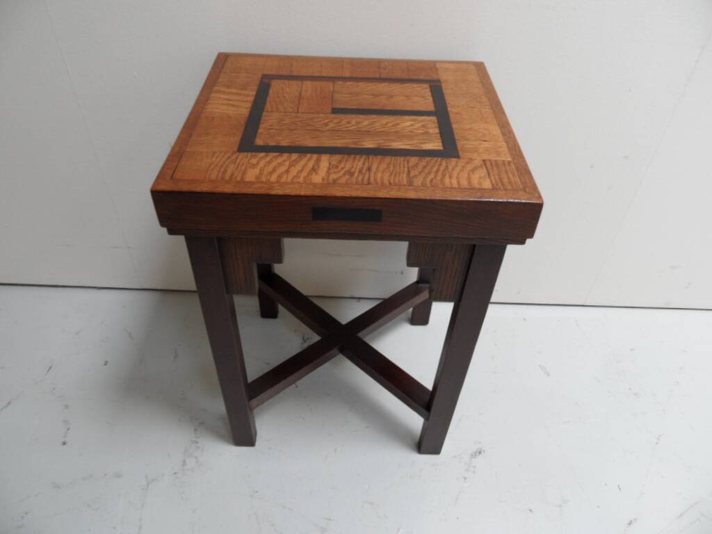 Table basse en chêne Art Déco École d'Amsterdam