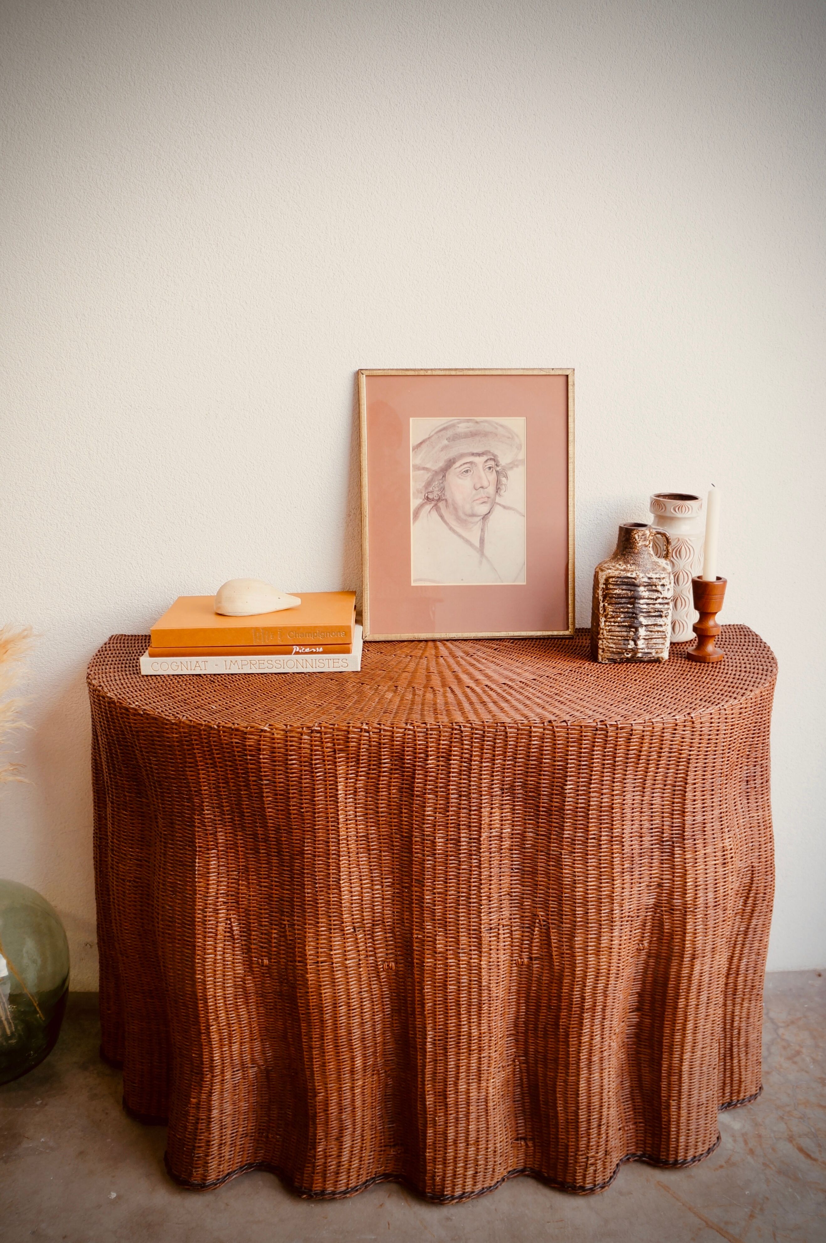 Table Console Trompe-l'oeil "Liguria"