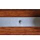 Coat rack with 2 hooks Art Deco in oak & aluminium, 1930