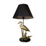 Lampe héron laiton