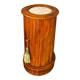 Somno in solid blonde acacia - topped with a white veined marble empire