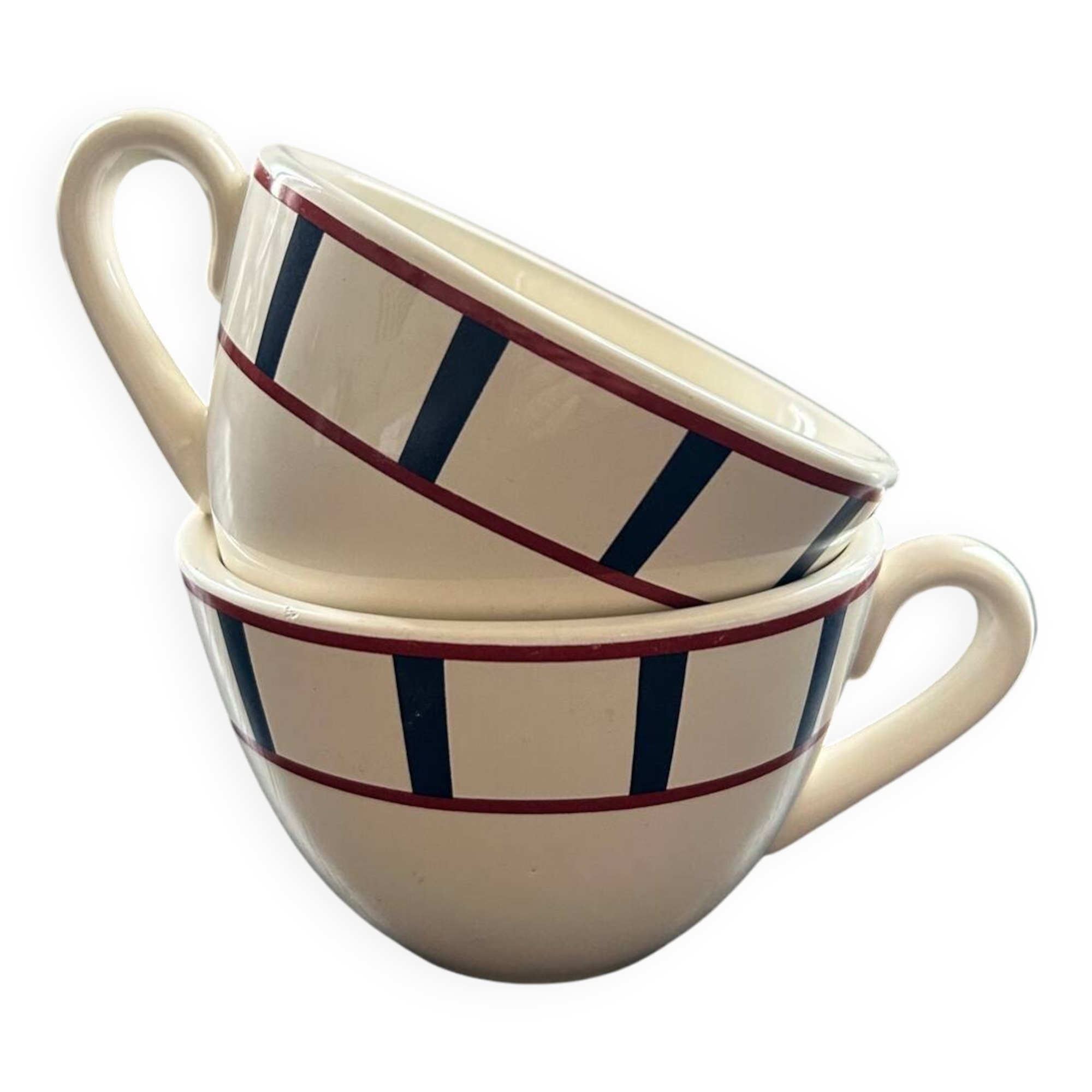 Pair of Basque decor cups