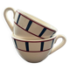 Pair of Basque decor cups