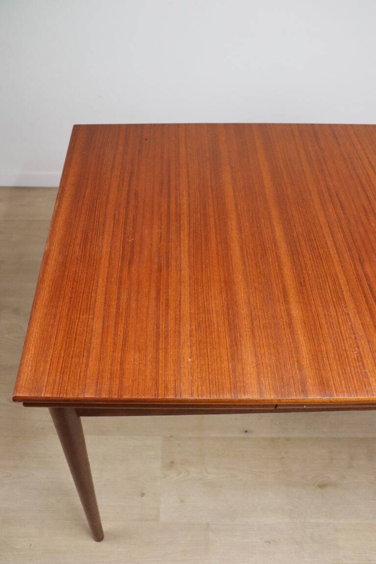 Scandinavian extendable teak dining table, 1960