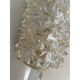 Pair of clear Murano glass wall sconces in the Barovier Art Deco style. Rostrato