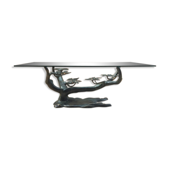 Sculptural Coffee Table By Willy Daro, 1970s