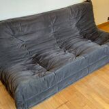 Togo corner sofa by Ligne Roset in anthracite alcantara.