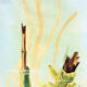 Wall poster of the school by Jung-Koch-Quentell "water sponges" 1972