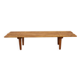 1970s Wooden Flower Pot Bench, Czechoslovakia