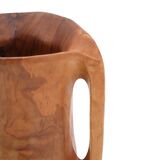 Sculptural wooden pitcher, 60s