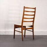 Set of 2 Danish Dining Chairs made of Teak and Beige Upholstery, circa 1960