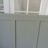 160 headboard made with old verdigris elements.