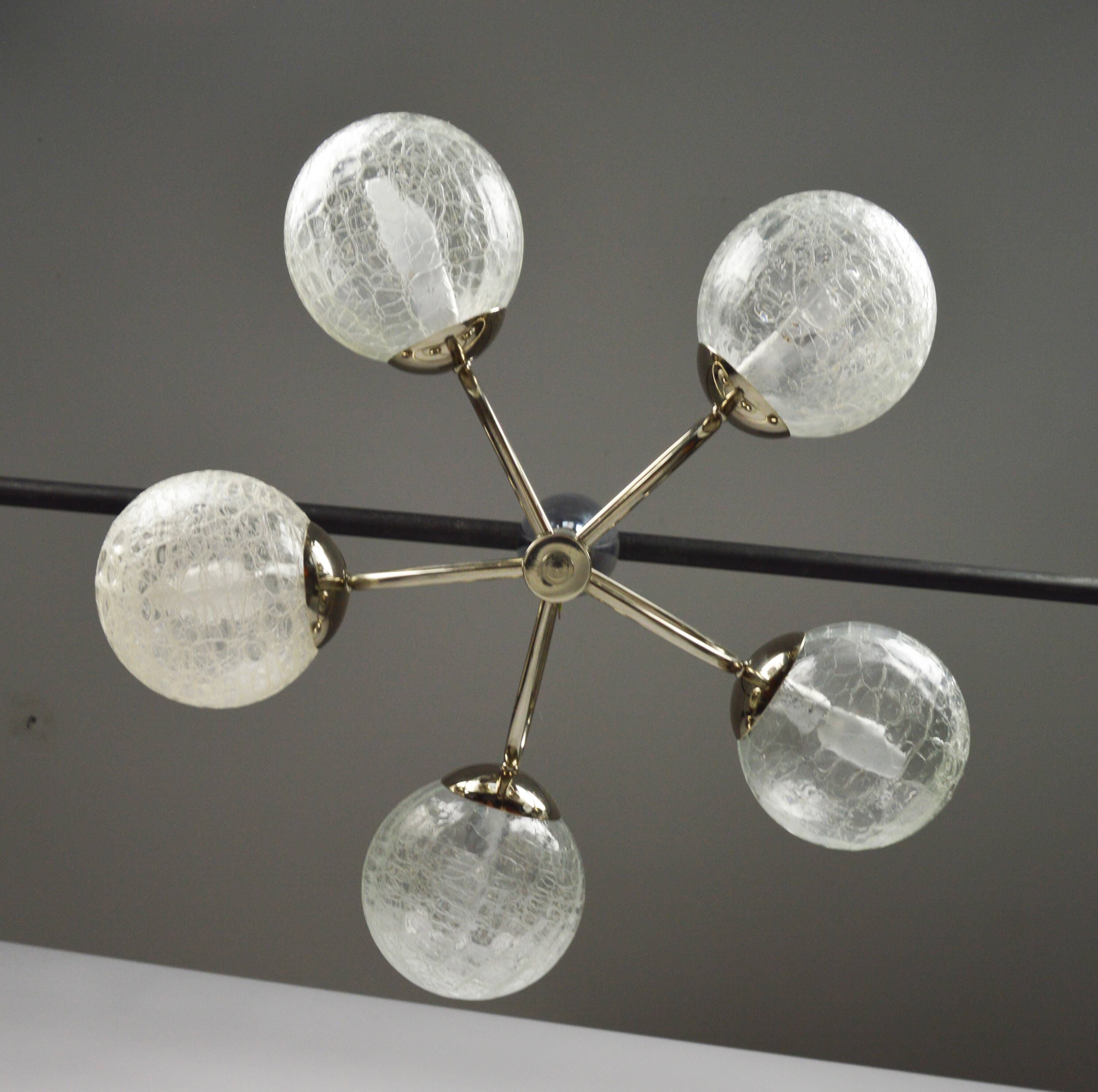 Sputnik style pendant lamp, 1970s