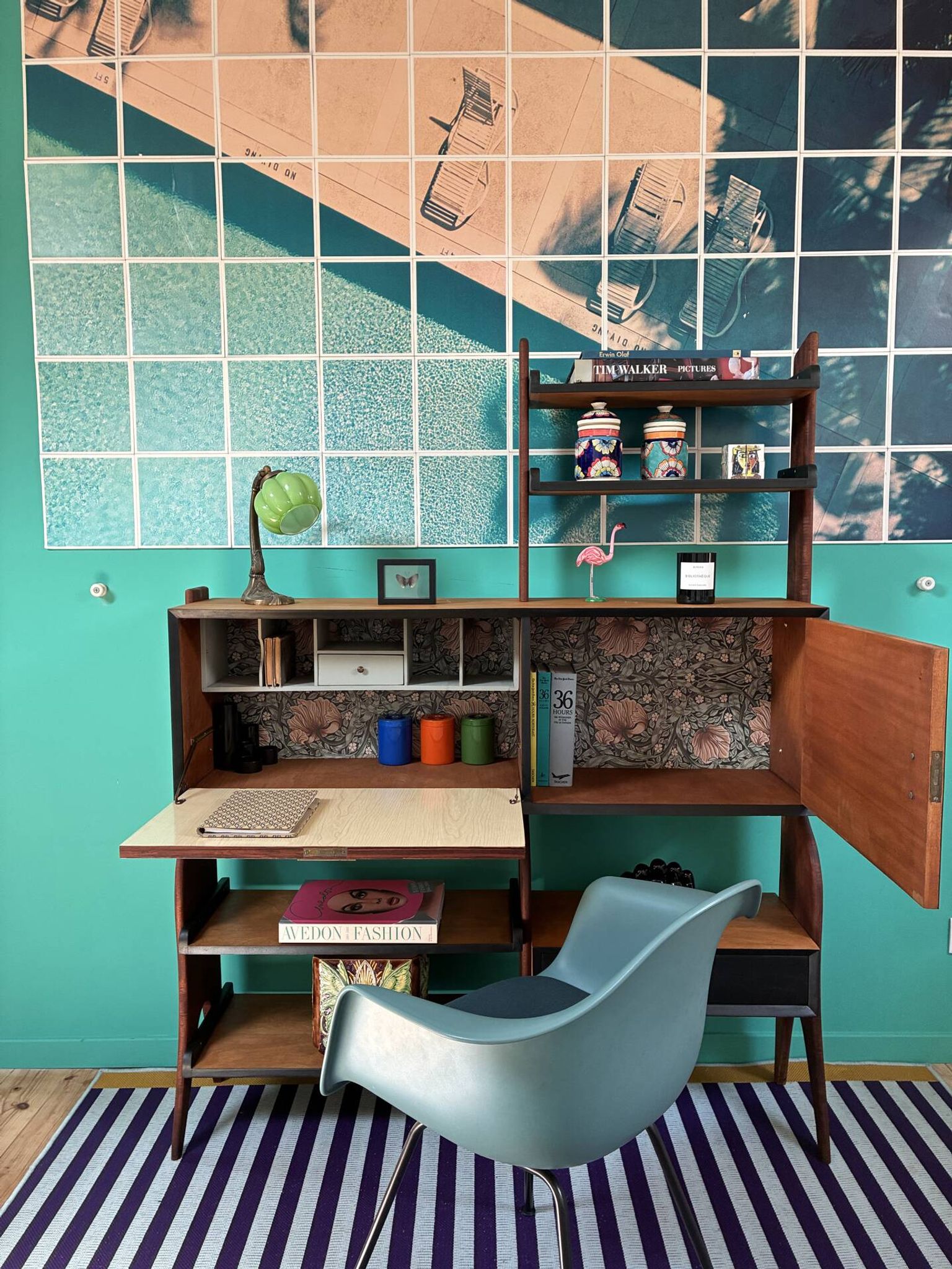 Bibliothèque Vintage Scandinave