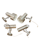 Brushed metal wall lights 1970 (tube)