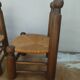 Pair of low mulched chairs