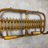 1960s Italian Rattan Coat Rack