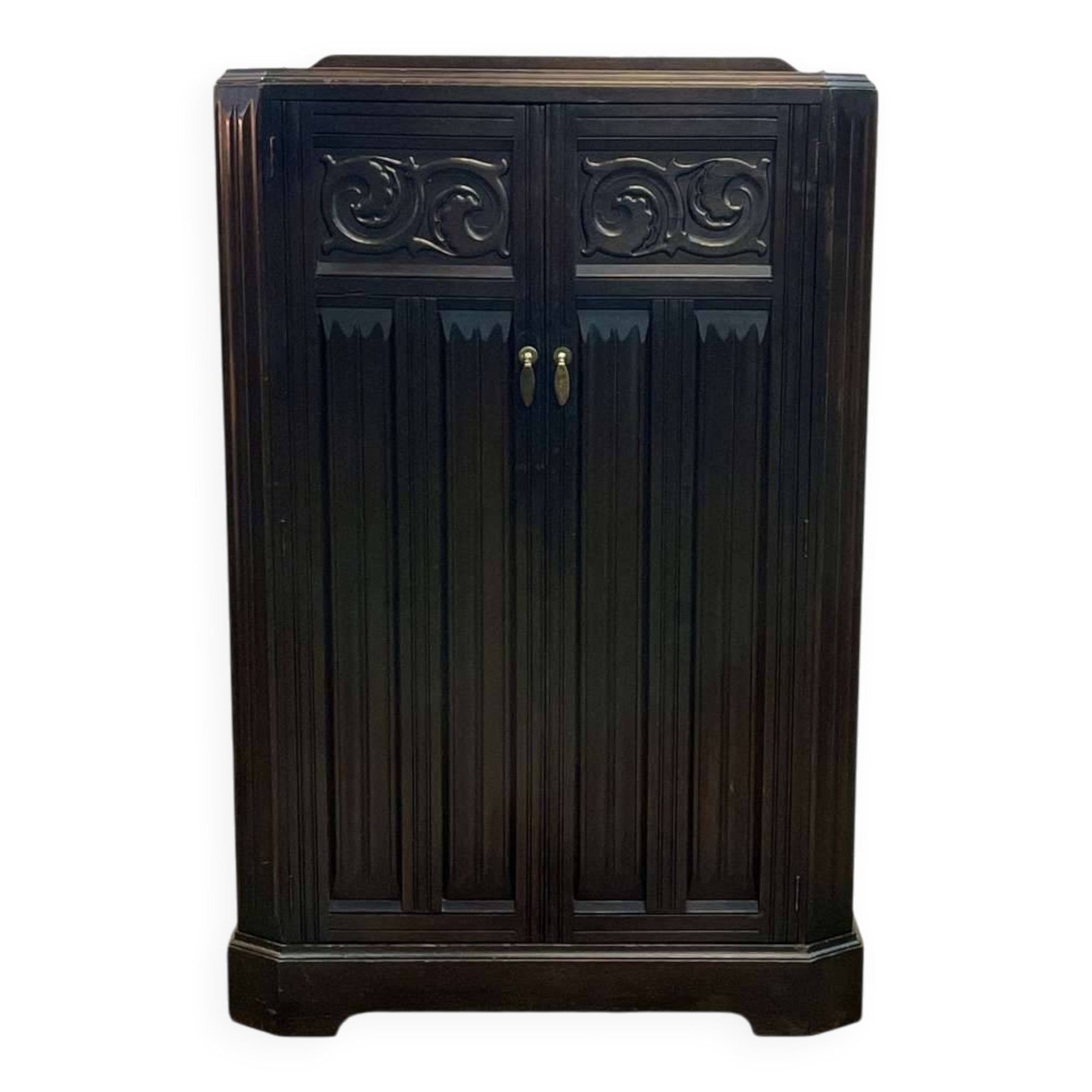 1930s English oak student wardrobe