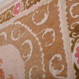 Hand knotted rug, vintage Turkish rug 118x139 cm