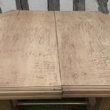 Art deco table from the 1930s in raw cherry wood