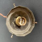 Art Deco molded glass globe pendant light, 1930