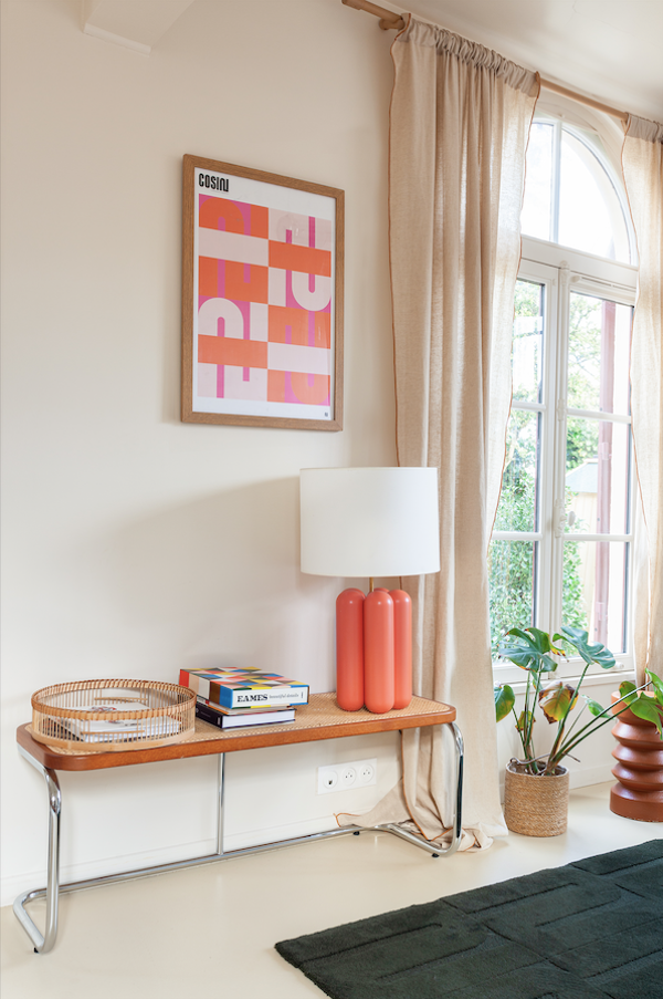 Lampe Charlotte corail coton Cosin Paris