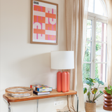 Lampe Charlotte corail coton Cosin Paris