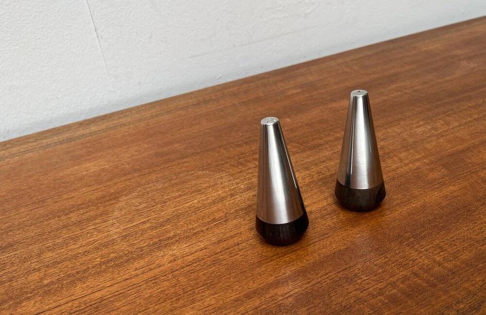 Pair of Danish Mid-Century Salt and Pepper Shakers by A&B Lundtofte, 1960s