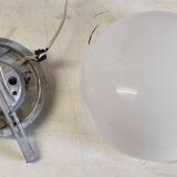 Ceiling light or globe wall lamp opaline diameter 25 cm - mid 20th century